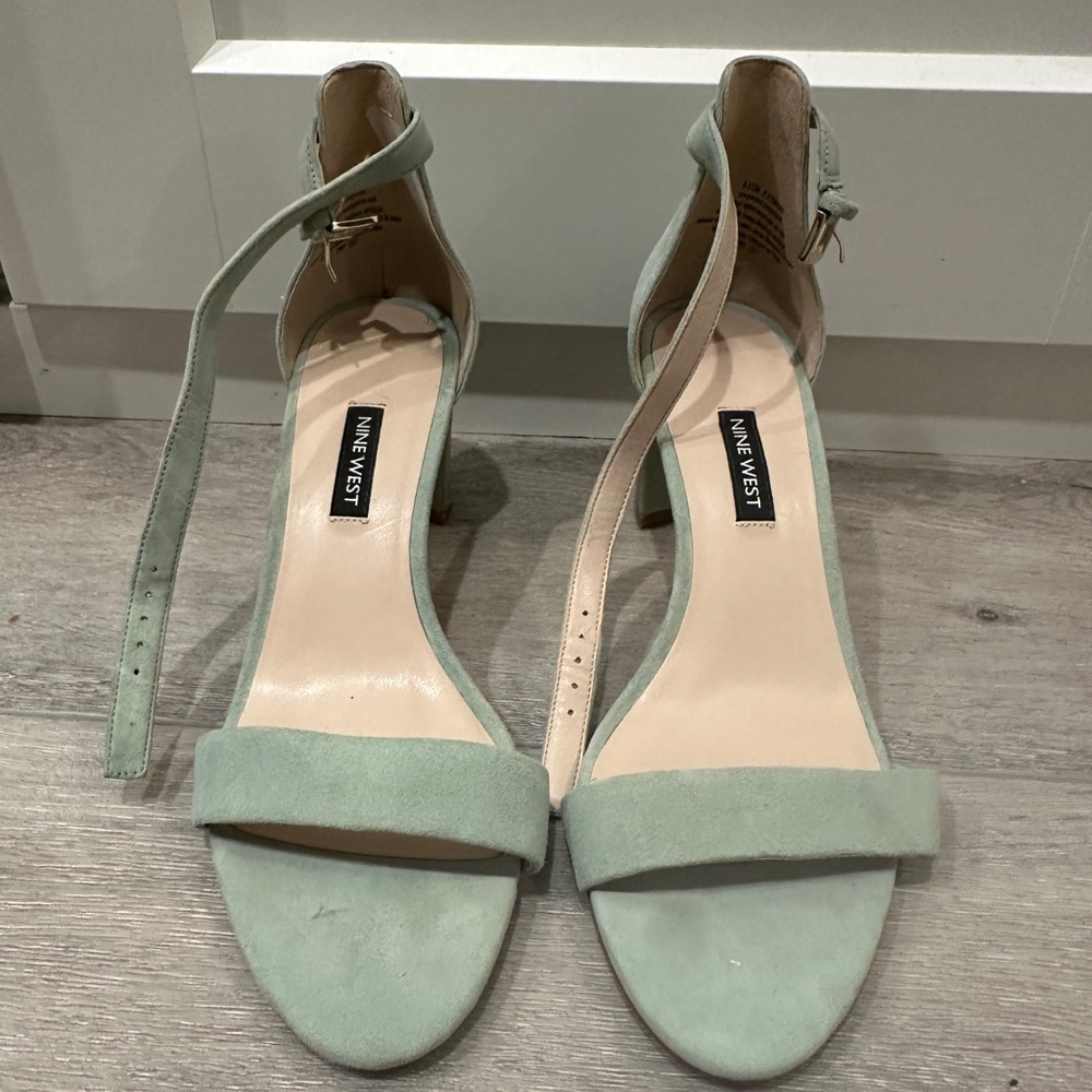 Nine West Mint/light blue  Heeled Sandals